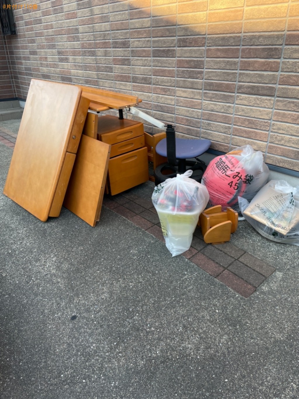 【浜松市東区】学習机、椅子、かご、一般ごみ等の回収・処分ご依頼