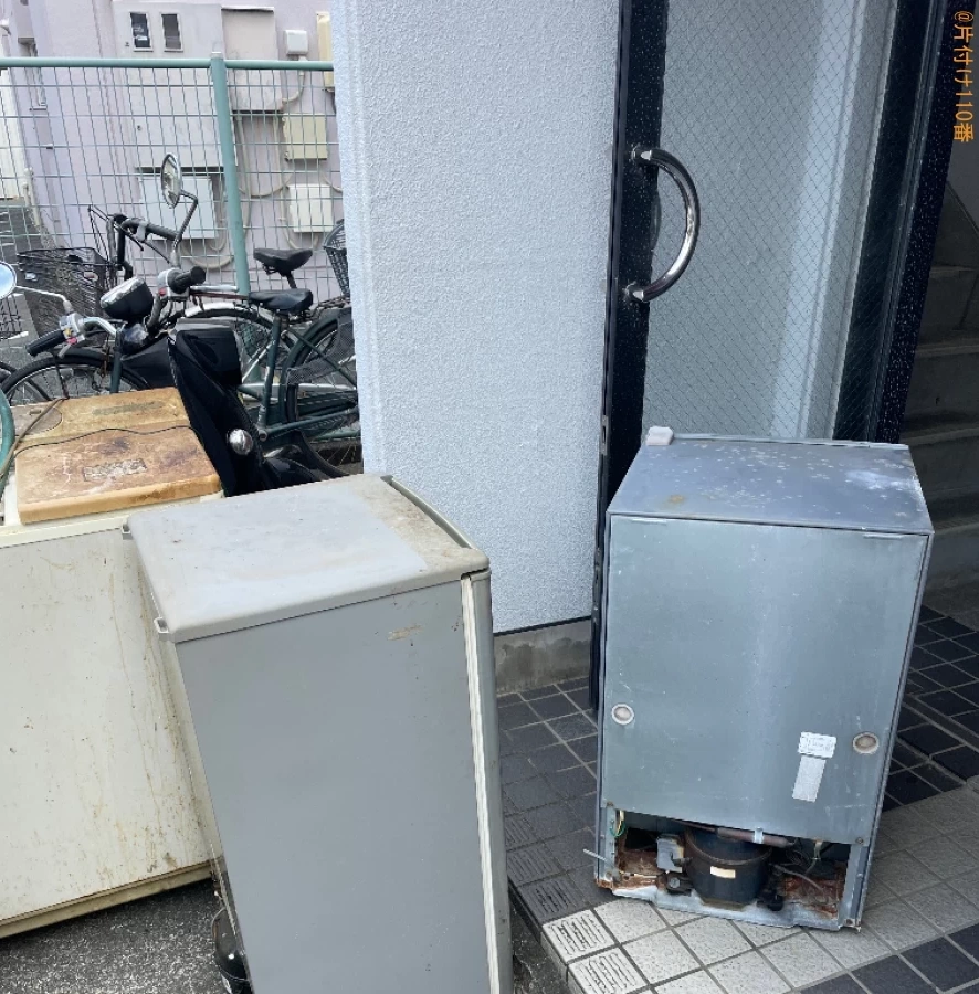 【浜松市中区】冷蔵庫、洗濯機、折り畳みベッド、電子レンジ等の回収